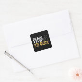 Afscheidsparty 8e klas eindexamenfeestje vierkante sticker (Envelop)