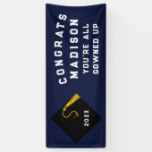 Afscheidsparty Diploma-uitreiking 2026 Spandoek (Verticaal)