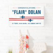 Afscheidsparty F-16 Gevechtsvliegtuig Spandoek (Insitu)