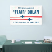 Afscheidsparty F-16 Gevechtsvliegtuig Spandoek (Beurs)