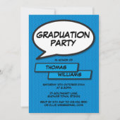 Afscheidsparty Klas van 2022 Modern Blauw Kaart (Voorkant)