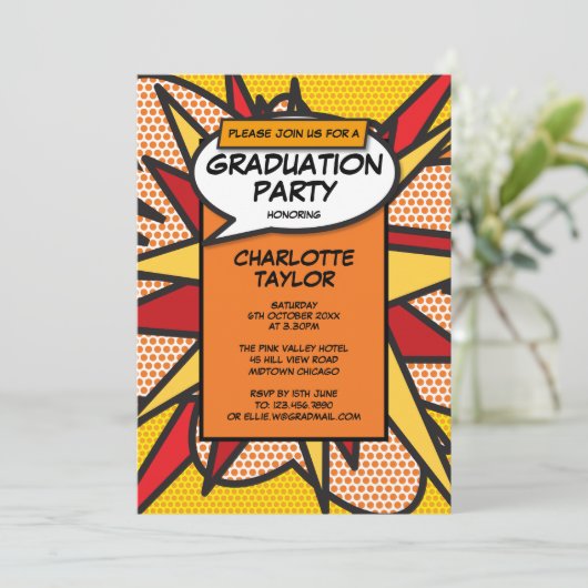 Afscheidsparty Klas van 2022 Modern Plezierig Stij Kaart (Staand voorkant)