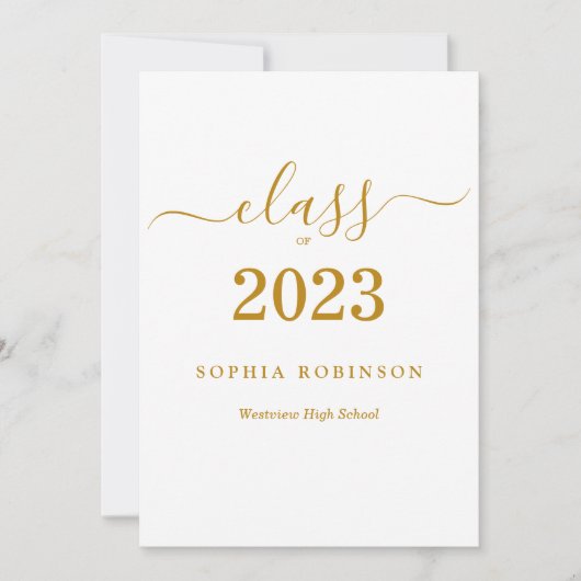 Afscheidsparty Klas van 2023 Kaart (Voorkant)