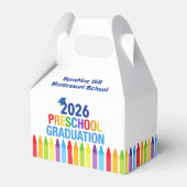 Afscheidsparty kleuterschool 2026 op maat gemaakte bedankdoosjes (Voorkant Zijde)