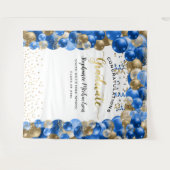 Afscheidsparty Koningsblauw Gouden Ballonnen Sling Wandkleed (Voorkant (horizontaal))