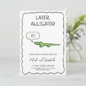 Afscheidsparty Later Alligator  Kaart (Staand voorkant)