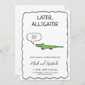 Afscheidsparty Later Alligator  Kaart (Voorkant / Achterkant)