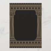 Afscheidsparty met Aangepaste kleuren Tempel Kaart (Achterkant)