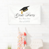 Afscheidsparty met eigen naam en eindexamenjaar spandoek (Insitu)