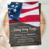 Afscheidsparty Militair Amerikaanse Vlag Militaire Kaart