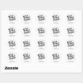 Afscheidsparty Moderne Trend Volgend Hoofdstuk Ronde Sticker (Vel)