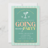 Afscheidsparty Uitnodiging Moderne Vaarwel (Voorkant)