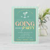 Afscheidsparty Uitnodiging Moderne Vaarwel (Staand voorkant)