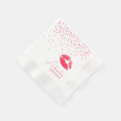 Afscheidsparty voor de bruid: Kiss the Miss Goodby Servet (Hoek)