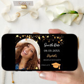 Afscheidsparty zwart goud sterren foto-boog 2025 save the date