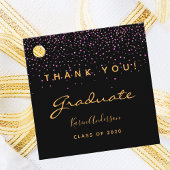 Afscheidsparty zwart paars goud bedankt 2025 bedankjes labels