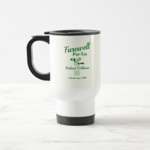 Afscheidspensioen golfclubs Thema Par T-shirt Reisbeker