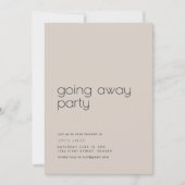 Afscheidspensioen, verhuizen, herplaatsingsfeest kaart (Voorkant)