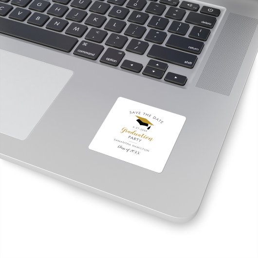 Afscheidsscript 2026 Opslaan Verjaardagsfeest Afst Vierkante Sticker