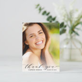 Afscheidsscript Foto-overlay Bedankt Briefkaart (Staand voorkant)