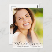 Afscheidsscript Foto-overlay Bedankt Briefkaart (Voorkant / Achterkant)