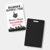 Afscheidstocht, Muziekfestival Bachelorette Weeken Badge (Front & Back)