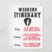 Afscheidstocht, Muziekfestival Bachelorette Weeken Kaart (Achterkant)