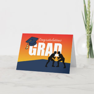 Afscheidswedstrijd Atleet Gefeliciteerd Geslaagd Kaart