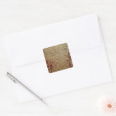 Afscherming van glasblazers vierkante sticker (Envelop)