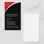 Afschermingen van onroerend goed Visitekaartjes (Voorkant / Achterkant)