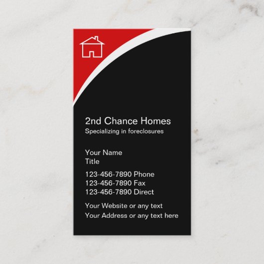 Afschermingen van onroerend goed Visitekaartjes (Voorkant)