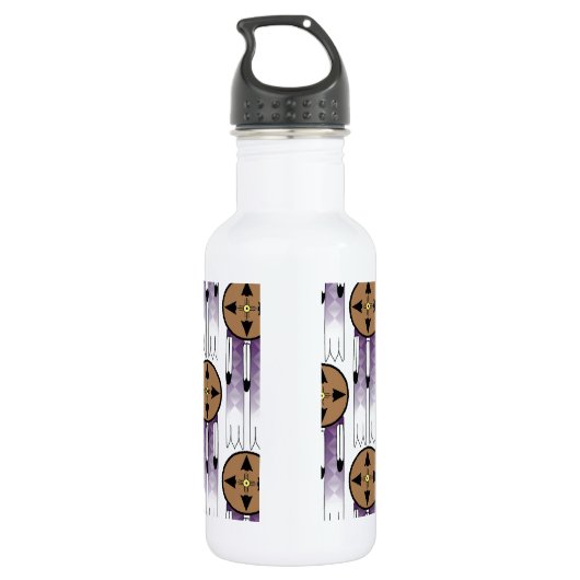 afschermingsstaal waterfles  (Achterkant)