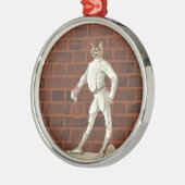  afschermkat metalen ornament (Links)