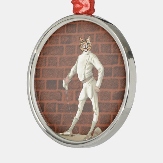  afschermkat metalen ornament (Links)