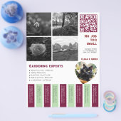 Afscheurbaar Flyer vierkante afbeeldingen tropisch (Enkel)