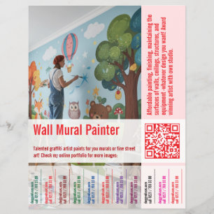 Afscheurfolder Vacaturefolder voor schilders en Flyer