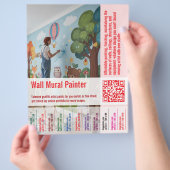 Afscheurfolder | Vacaturefolder voor schilders en Flyer (Hand)