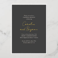 Afschied Brunch Trouwfeest Goud Schrift Namen Zwar