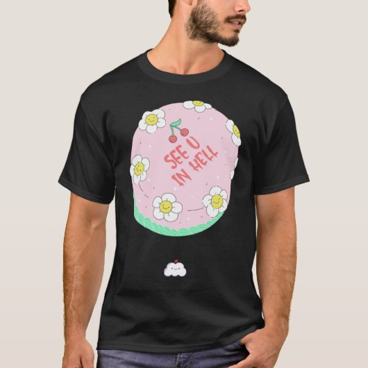 Afschiedstaart Idee Breuk Afscheid Team Collega T-shirt (Voorkant)