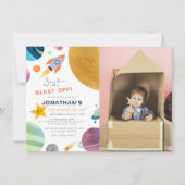 Afschieten! Rond de zonpeuter van de geboorte Kaart (Voorkant)