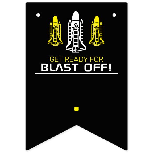 Afschieten! Space Shuttles, geboortedag Vlaggetjes (Eerste vlag)