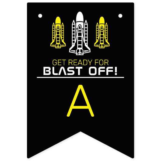 Afschieten! Space Shuttles, geboortedag Vlaggetjes (Derde vlag)