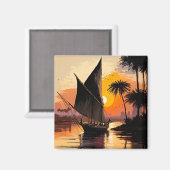 Afschilderen in de zonsondergang magneet (Voorkant / Achterkant)