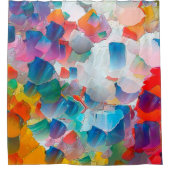 Afschilderij van extractieolie. Creative design-ac Douchegordijn (Voorkant)