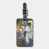 AFSCHRIJVING IN WONDERLAND BAGAGELABEL (Voorkant verticaal)