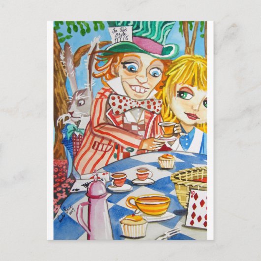 AFSCHRIJVING IN WONDERLAND BRIEFKAART (Voorkant)