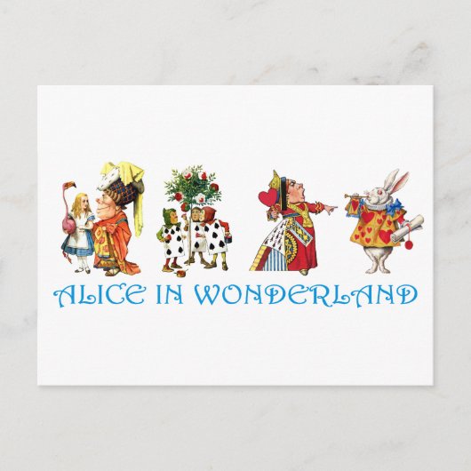 AFSCHRIJVING IN WONDERLAND BRIEFKAART (Voorkant)