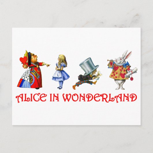 AFSCHRIJVING IN WONDERLAND BRIEFKAART (Voorkant)