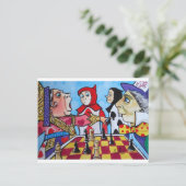 AFSCHRIJVING IN WONDERLAND BRIEFKAART (Staand voorkant)