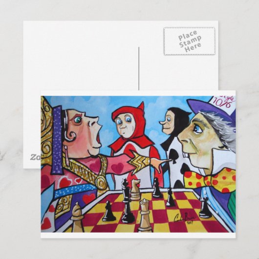 AFSCHRIJVING IN WONDERLAND BRIEFKAART (Voorkant / Achterkant)